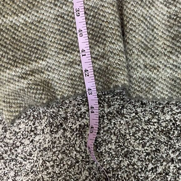 JOSEPH A. - SIZE 1X - LONG LINE OPEN FRONT CARDIGAN  - GRREN & BROWN TONES - Picture 8 of 8